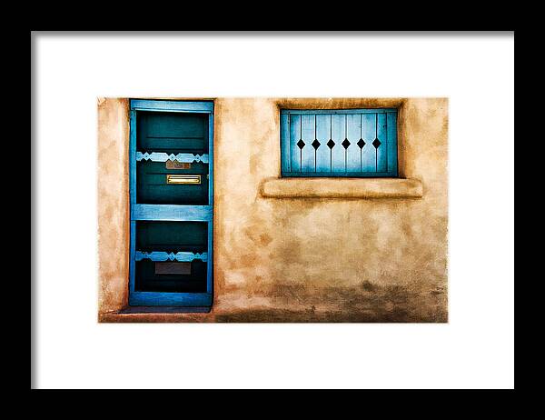 Nm Framed Print featuring the photograph Southwest Blues by Lana Trussell