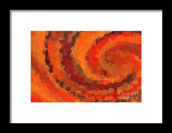 Southwest Colors-abstract-modern-colorful-orange-twisted-maelstrom Framed Print featuring the photograph Southwest Colorscape by Scott Cameron