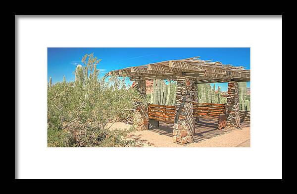 Picnic Framed Print featuring the photograph Southwest Picnic by Darrell Foster