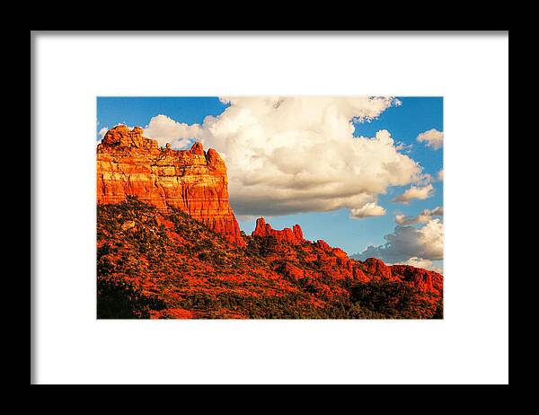 Pictures Of Red Rocks Arizona Framed Print featuring the photograph Southwestern Beauty by Ola Allen