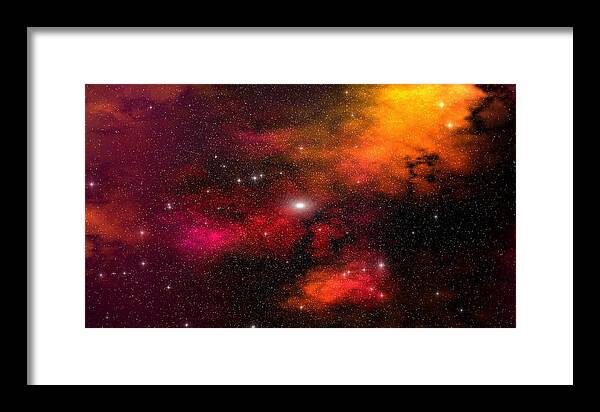 Space Art Framed Print featuring the digital art Space Gasses 2 by Robert aka Bobby Ray Howle