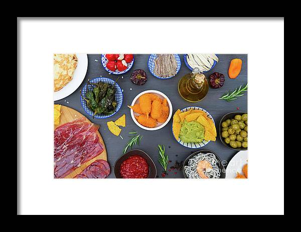 Tapas Framed Print featuring the photograph Spanish Tapases by Anastasy Yarmolovich