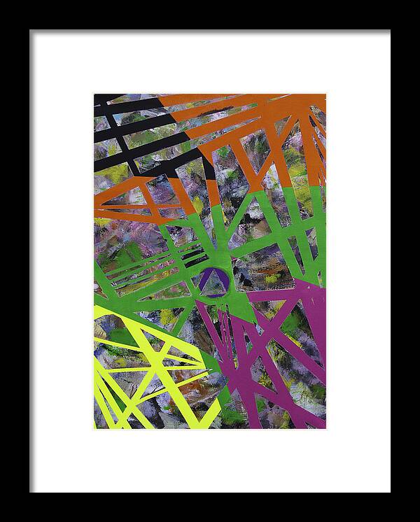 Abstract Framed Print featuring the painting Spankie Walnuts by Julius Hannah