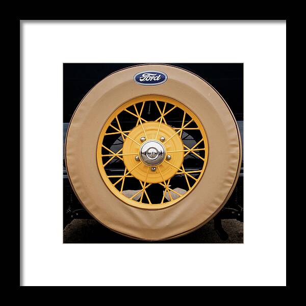 Auto Framed Print featuring the photograph Spare Tire by Ira Marcus