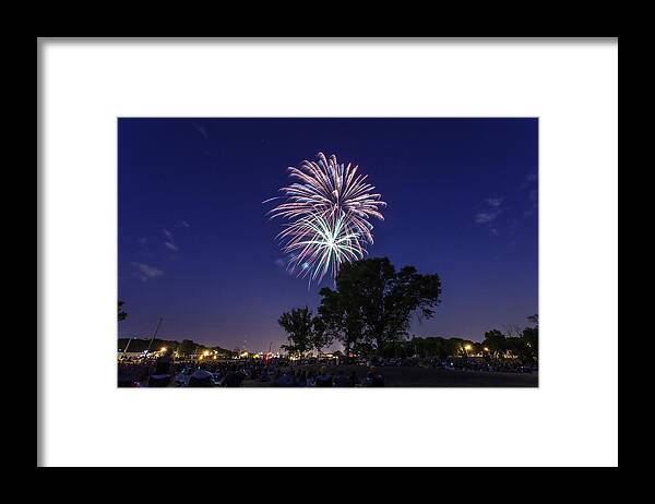 Cj Schmit Framed Print featuring the photograph Spark and Bang by CJ Schmit