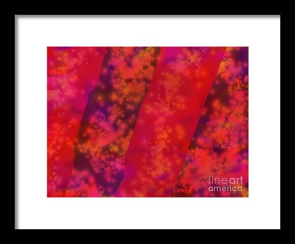 Abstract Framed Print featuring the painting Sparkle by Roxy Riou