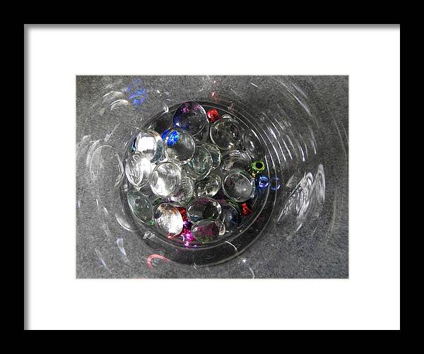 Glass Beads Framed Print featuring the photograph Sparkles by Betty-Anne McDonald
