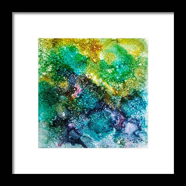 Alcohol Framed Print featuring the painting Sparkling Water by Terri Mills