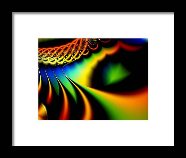 Spectrum Framed Print featuring the digital art Spectrum Path by Lauren Goia