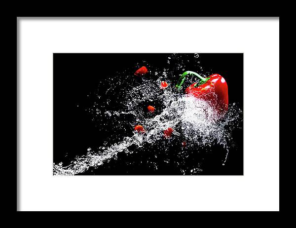 Watersplashes Framed Print featuring the photograph Speed by Christine Sponchia
