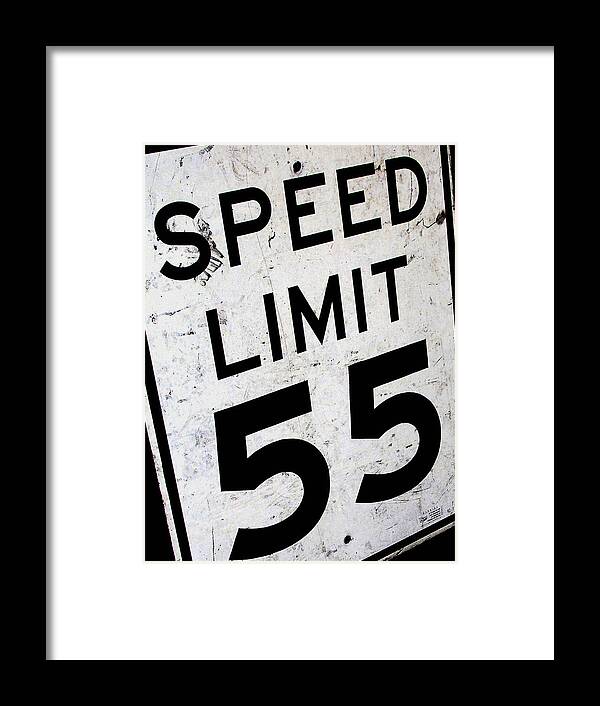 Car Framed Print featuring the photograph Speed Limit by Audrey Venute