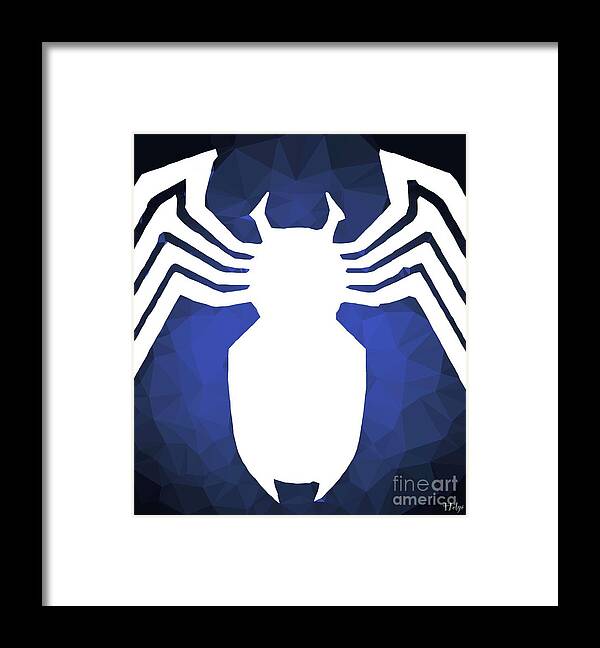 Spiderman Framed Print featuring the digital art Spider by HELGE Art Gallery