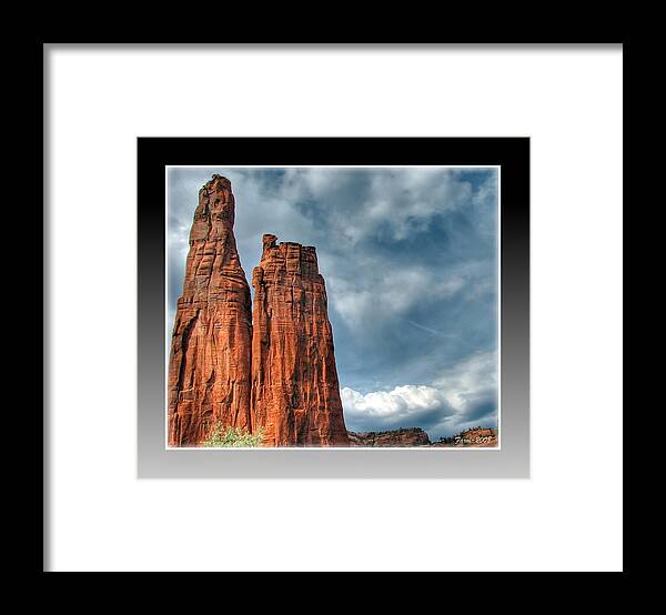 Spider Rock Framed Print featuring the photograph Spider Rock by Farol Tomson