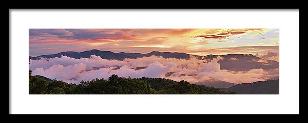 Mountains Framed Print featuring the photograph Spine of the Smokies by Alan Lenk