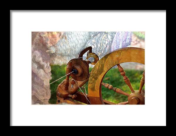 Spinning Wheel Framed Print featuring the photograph Spinning Art by Kae Cheatham