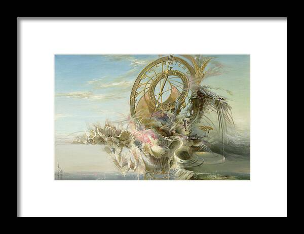 Sergey Gusarin Framed Print featuring the painting Spiral of Time by Sergey Gusarin