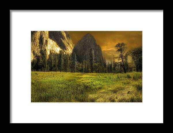 Landscape Framed Print featuring the photograph Spire by Michael Cleere