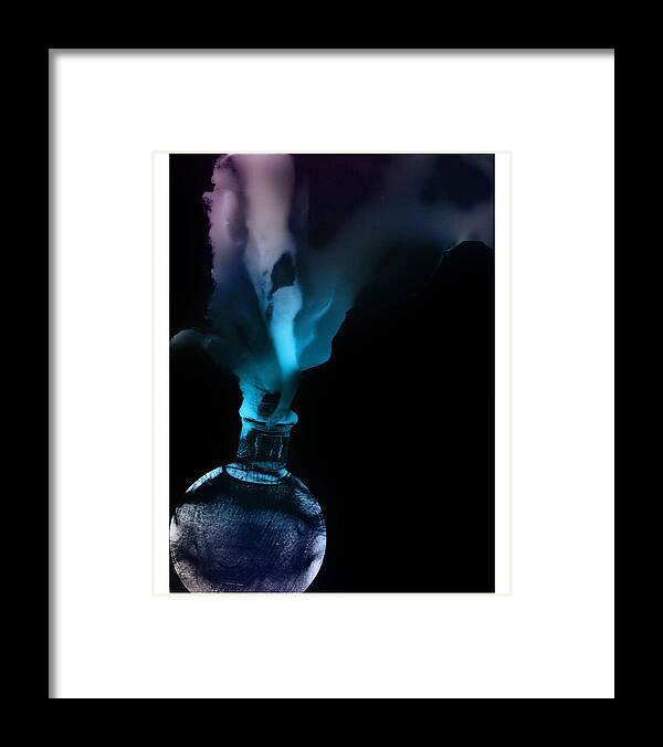 Bottle Photographs Framed Print featuring the photograph Spirit Bottle by Katherine Huck Fernie Howard