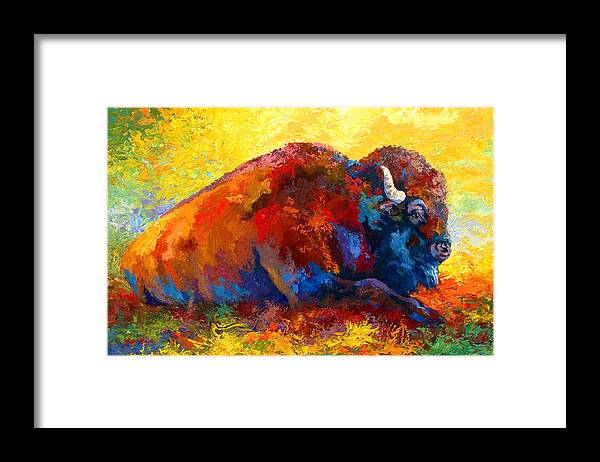 Wildlife Framed Print featuring the painting Spirit Brother by Marion Rose