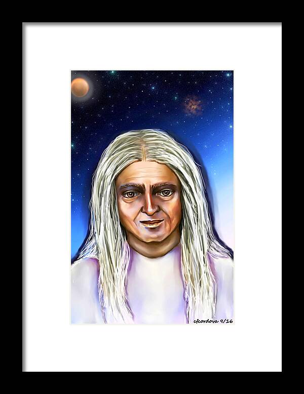 Spirit Framed Print featuring the painting Spirit Messenger by Carmen Cordova