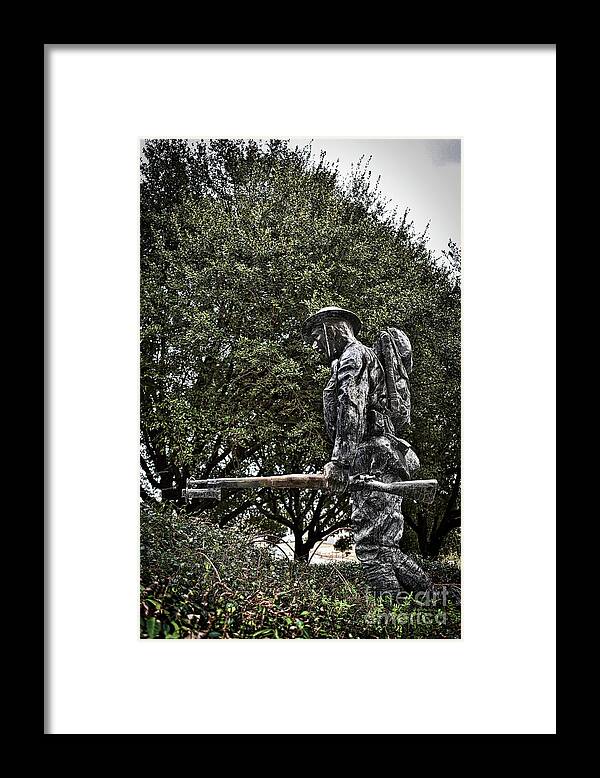 Scenic Tours Framed Print featuring the photograph Spirit Of American Doughboy by Skip Willits
