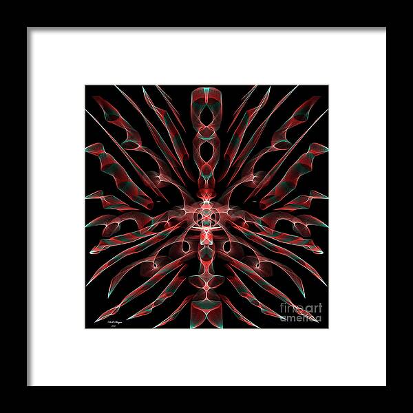Abstract Framed Print featuring the digital art Spiritual by DB Hayes