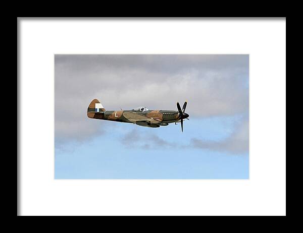 Spitfire Framed Print featuring the photograph Spitfire in the Sky by Shoal Hollingsworth