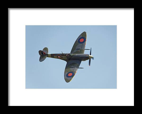 Supermarine Framed Print featuring the photograph Spitfire mk9 by Ian Merton