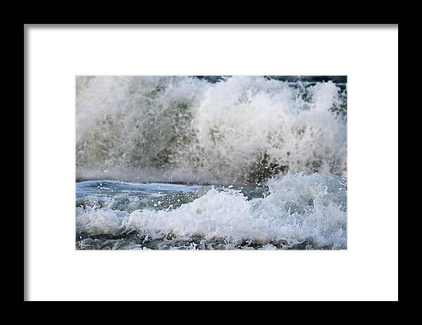 Ocean Framed Print featuring the photograph Splash by Mary Anne Delgado