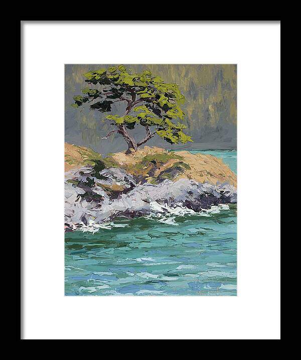 Plein Air Framed Print featuring the painting Splash by Mary Giacomini