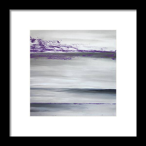 Purple Framed Print featuring the painting Splash of Purple 1 by Tamara Nelson