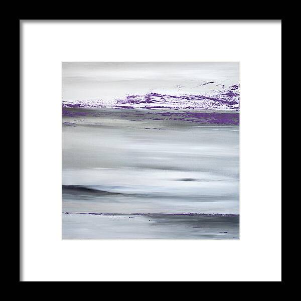 Purple Framed Print featuring the painting Splash of Purple 2 by Tamara Nelson