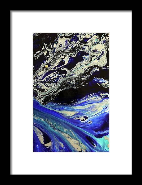 Water Framed Print featuring the painting Splash by Tamara Nelson