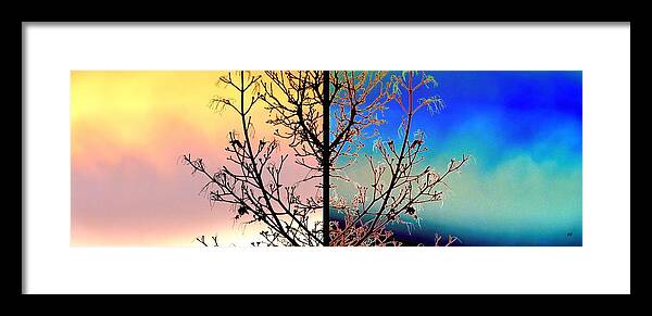 Splendid Spring Fusion Framed Print featuring the digital art Splendid Spring Fusion by Will Borden
