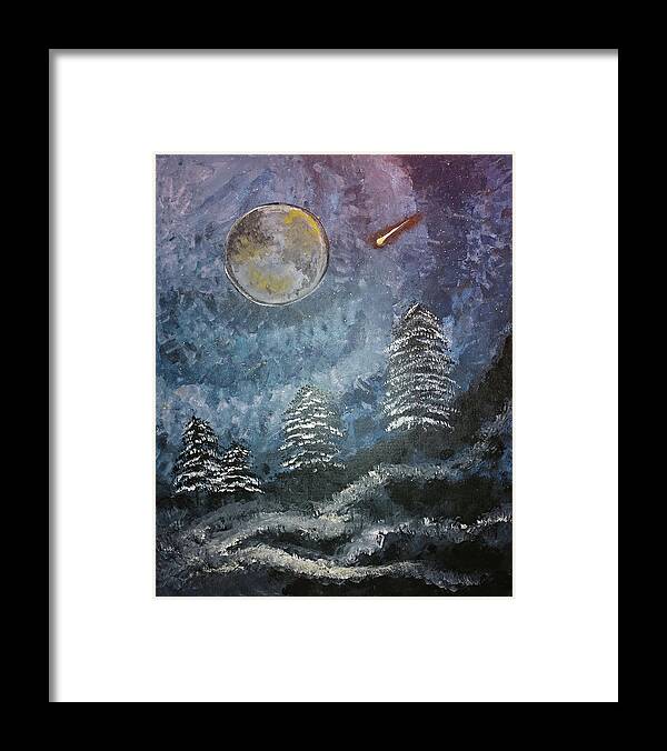 Painting Framed Print featuring the painting Splendor Imagined by Shelley Smith