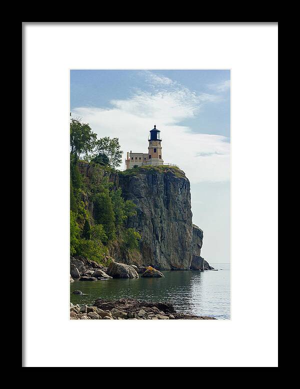 Duluth Framed Print featuring the photograph Split Rock Lightouse by Penny Meyers
