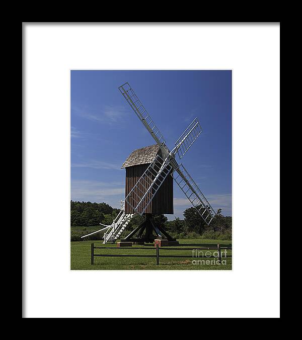 English Post Mill Framed Print featuring the photograph Spocott Windmill by ELDavis Photography
