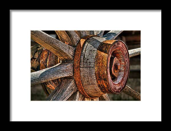 Spokes Framed Print featuring the photograph Spokes by Peter Kennett