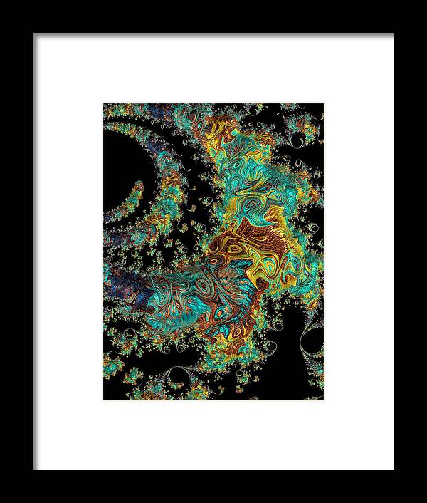 3-d Fractal Framed Print featuring the photograph Sprial Galaxy I I by Ronda Broatch