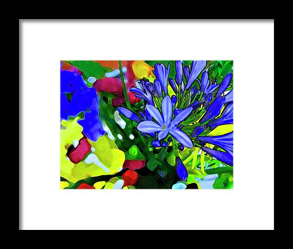 Floral Framed Print featuring the digital art Spring Bouquet by Gina Harrison