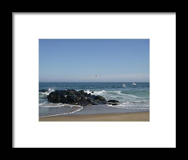 Spring Sea Framed Print featuring the photograph Spring Color by Ellen Paull