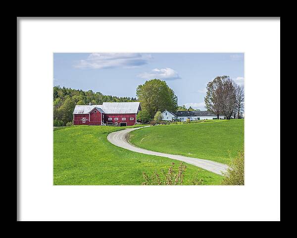 Barn Framed Print featuring the photograph Spring Farm by Tim Kirchoff