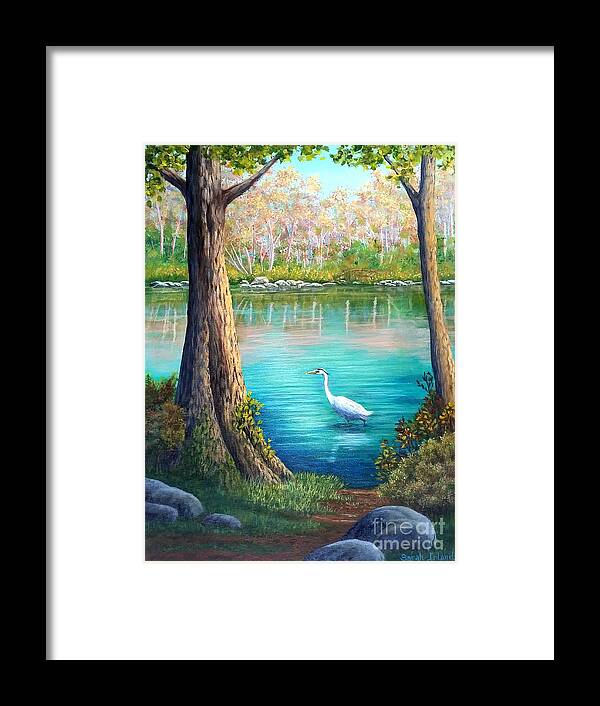 Spring Framed Print featuring the painting Spring Fishing by Sarah Irland