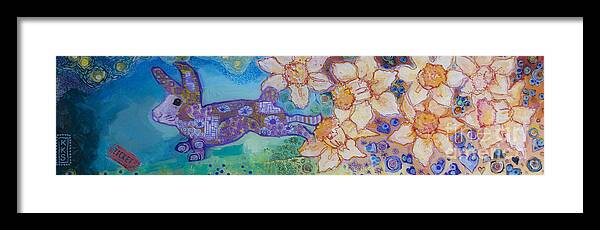 Year Of The Spark Framed Print featuring the painting Spring by Kimberly Santini