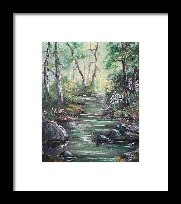 Forests Framed Print featuring the painting Spring by Megan Walsh