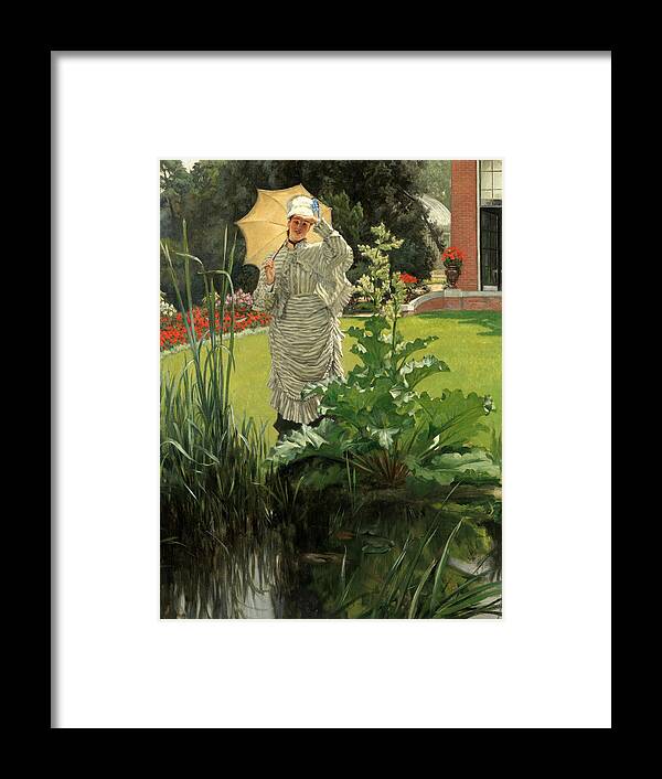 James Jacques Joseph Tissot Framed Print featuring the painting Spring Morning by James Jacques Joseph Tissot
