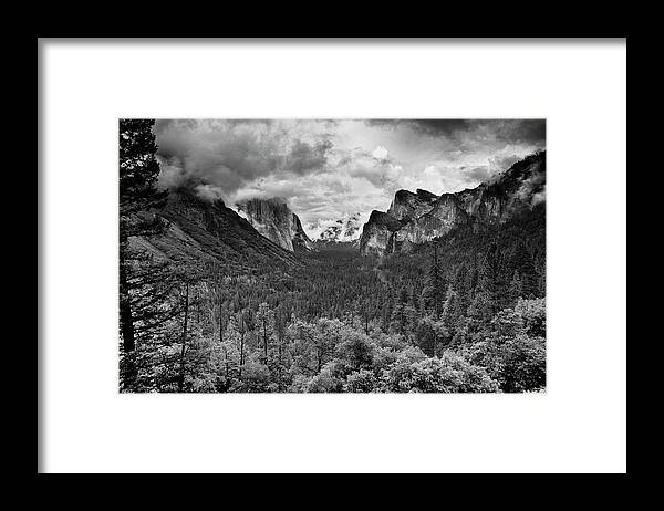 Yosemite Framed Print featuring the photograph Spring Storm by Harold Rau