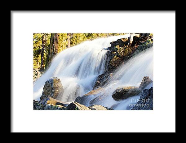 Waterfalls Framed Print featuring the photograph Spring Sun by Lori Mellen-Pagliaro