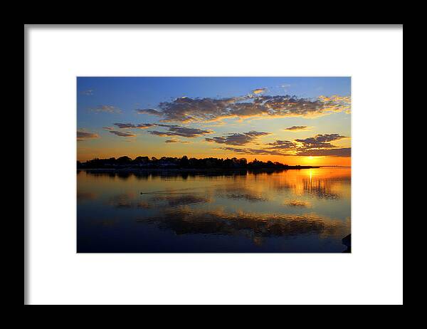 Sunrise Framed Print featuring the photograph Spring Sunrise by Suzanne DeGeorge