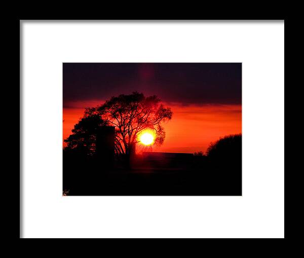 Hovind Framed Print featuring the photograph Spring Sunset by Scott Hovind
